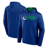 NHL Blue Vancouver Canucks Logo Athletic Head Start Pullover Hoodie