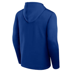 NHL Blue Vancouver Canucks Logo Athletic Head Start Pullover Hoodie