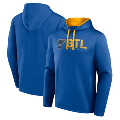 NHL Blue St. Louis Blues Logo Athletic Head Start Pullover Hoodie