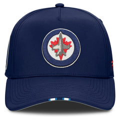 NHL Navy Winnipeg Jets Fanatics 2025 NHL Draft Authentic Pro On-Stage Podium A-Frame Adjustable Hat