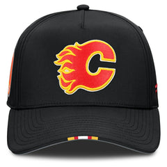 NHL Black Calgary Flames Fanatics 2025 NHL Draft Authentic Pro On-Stage Podium A-Frame Adjustable Hat