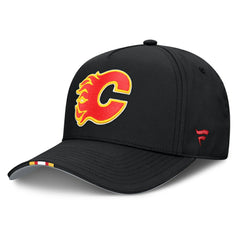 NHL Black Calgary Flames Fanatics 2025 NHL Draft Authentic Pro On-Stage Podium A-Frame Adjustable Hat