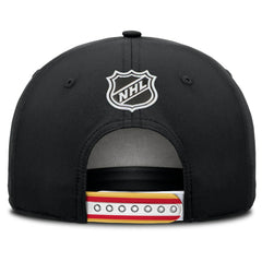 NHL Black Calgary Flames Fanatics 2025 NHL Draft Authentic Pro On-Stage Podium A-Frame Adjustable Hat
