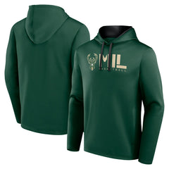 NBA Milwaukee Bucks Logo Athletic Head Start Pullover Hoodie