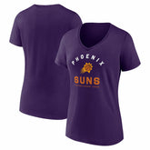 NBA Phoenix Suns Logo Athletic Women's Unrivaled V-Neck T-Shirt