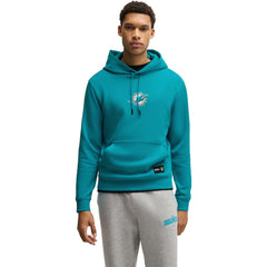 Hugo Boss Unisex Woodson Tri-Blend Hoodie - Miami Dolphins