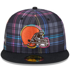 2024 NFL Crucial Catch Plaid 59FIFTY Fitted Hat - Cleveland Browns