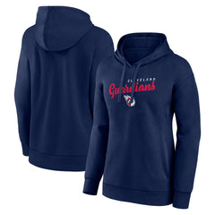 MLB Cleveland Guardians Logo Athletic Women's Logo Triumphant V-Neck Pullover Hoodie
