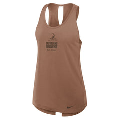 Women's Glory Open-Back Crisscross Dri-FIT Tank Top - Cleveland Browns