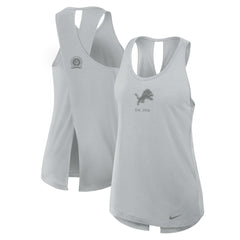 Women's Glory Open-Back Crisscross Dri-FIT Tank Top - Detroit Lions