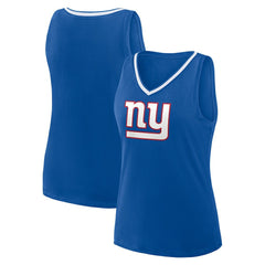 Logo Athletic Women's Stellar Win V-Neck Tank Top - New York Giants