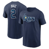 MLB Yandy Diaz Tampa Bay Rays Nike Fuse Name & Number T-Shirt