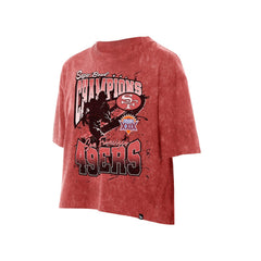 Women's Cropped Boxy Sport Classics Mineral Wash T-Shirt - San Francisco 49ers