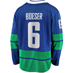 NHL Blue Brock Boeser Vancouver Canucks Fanatics Breakaway Jersey