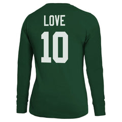 Jordan Love Majestic Threads Women's Name & Number Long Sleeve T-Shirt - Green Bay Packers