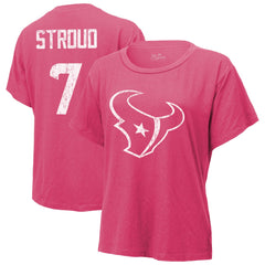 C.J. Stroud Majestic Threads Women's Name & Number T-Shirt - Houston Texans