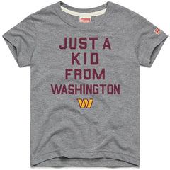 Homage Youth Just a Kid Tri-Blend T-Shirt - Washington Commanders