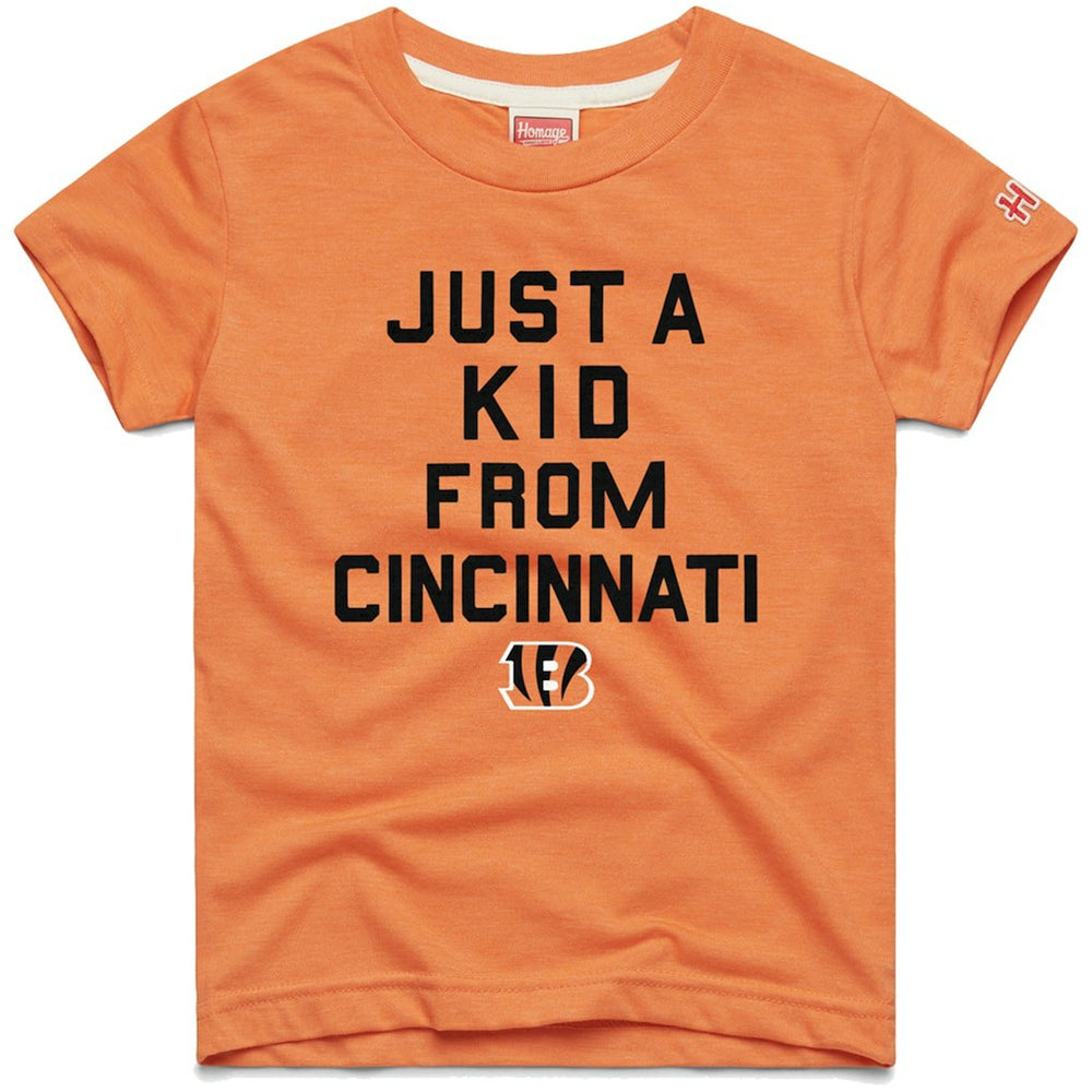 Homage Youth Just a Kid Tri-Blend T-Shirt - Cincinnati Bengals