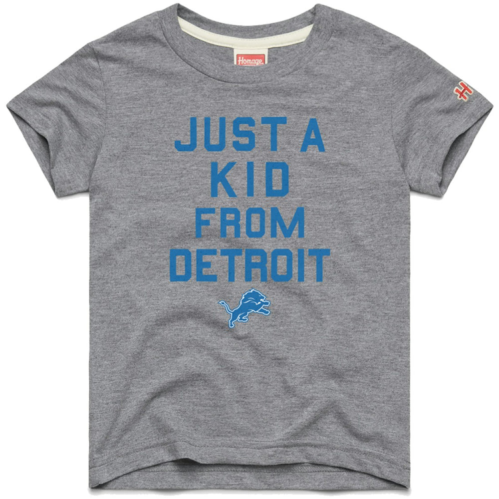 Homage Youth Just a Kid Tri-Blend T-Shirt - Detroit Lions
