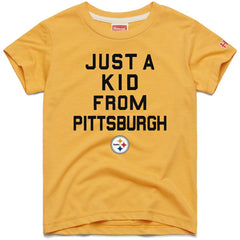 Homage Youth Just a Kid Tri-Blend T-Shirt - Pittsburgh Steelers