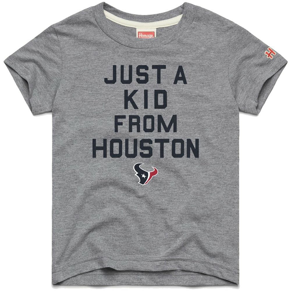 Homage Youth Just a Kid Tri-Blend T-Shirt - Houston Texans