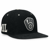 MLB Milwaukee Brewers Nike Pro Corduroy Structured Snapback Hat