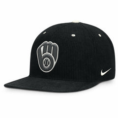 MLB Milwaukee Brewers Nike Pro Corduroy Structured Snapback Hat