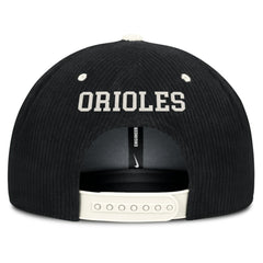 MLB Baltimore Orioles Nike Pro Corduroy Structured Snapback Hat