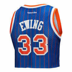 NBA Patrick Ewing New York Knicks x DANNIJO Women's Fashion Cropped Basketball Jersey