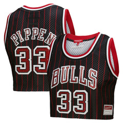 NBA Scottie Pippen Chicago Bulls x DANNIJO Women's Fashion Cropped Basketball Jersey sale