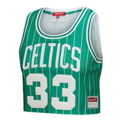 NBA Larry Bird Boston Celtics x DANNIJO Women's Fashion Cropped Basketball Jersey