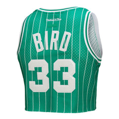 NBA Larry Bird Boston Celtics x DANNIJO Women's Fashion Cropped Basketball Jersey