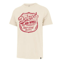 NHL Cream Detroit Red Wings '47 Poke Check Franklin T-Shirt