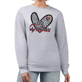 NHL Heather Gray Florida Panthers G-III 4Her by Carl Banks Women's Animal Print Heart Fleece Pullover Sweatshirt