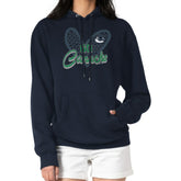 NHL Navy Vancouver Canucks G-III 4Her by Carl Banks Women's Animal Print Heart Fleece Pullover Hoodie