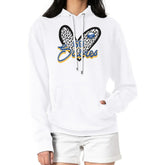 NHL White Buffalo Sabres G-III 4Her by Carl Banks Women's Animal Print Heart Fleece Pullover Hoodie