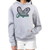 NHL Heather Gray Vancouver Canucks G-III 4Her by Carl Banks Women's Animal Print Heart Fleece Pullover Hoodie