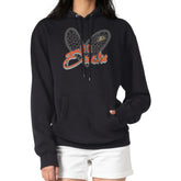 NHL Black Anaheim Ducks G-III 4Her by Carl Banks Women's Animal Print Heart Fleece Pullover Hoodie