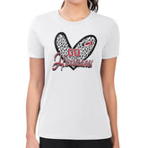 NHL White Carolina Hurricanes G-III 4Her by Carl Banks Women's Super-Slim Fit Lightweight Animal Print Heart T-Shirt