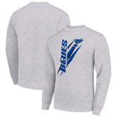 NHL Heather Gray St. Louis Blues Starter Color Scratch Pullover Sweatshirt
