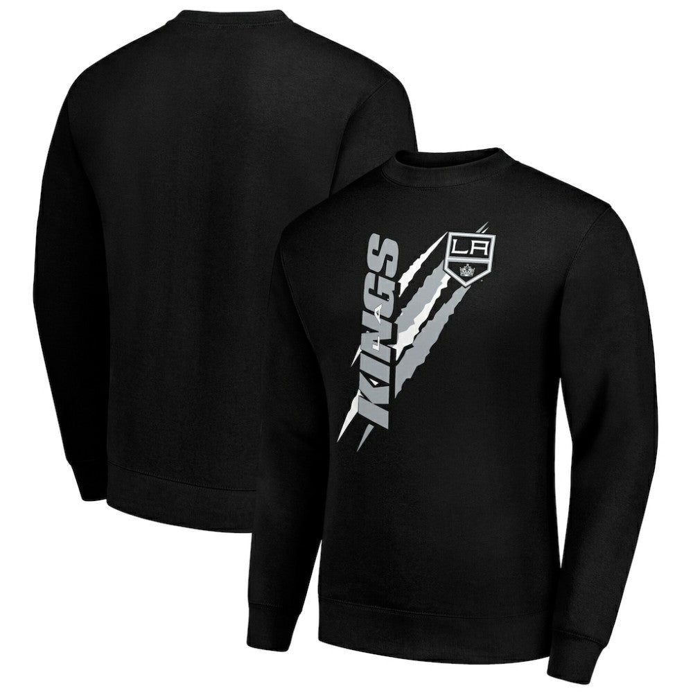 NHL Black Los Angeles Kings Starter Color Scratch Pullover Sweatshirt
