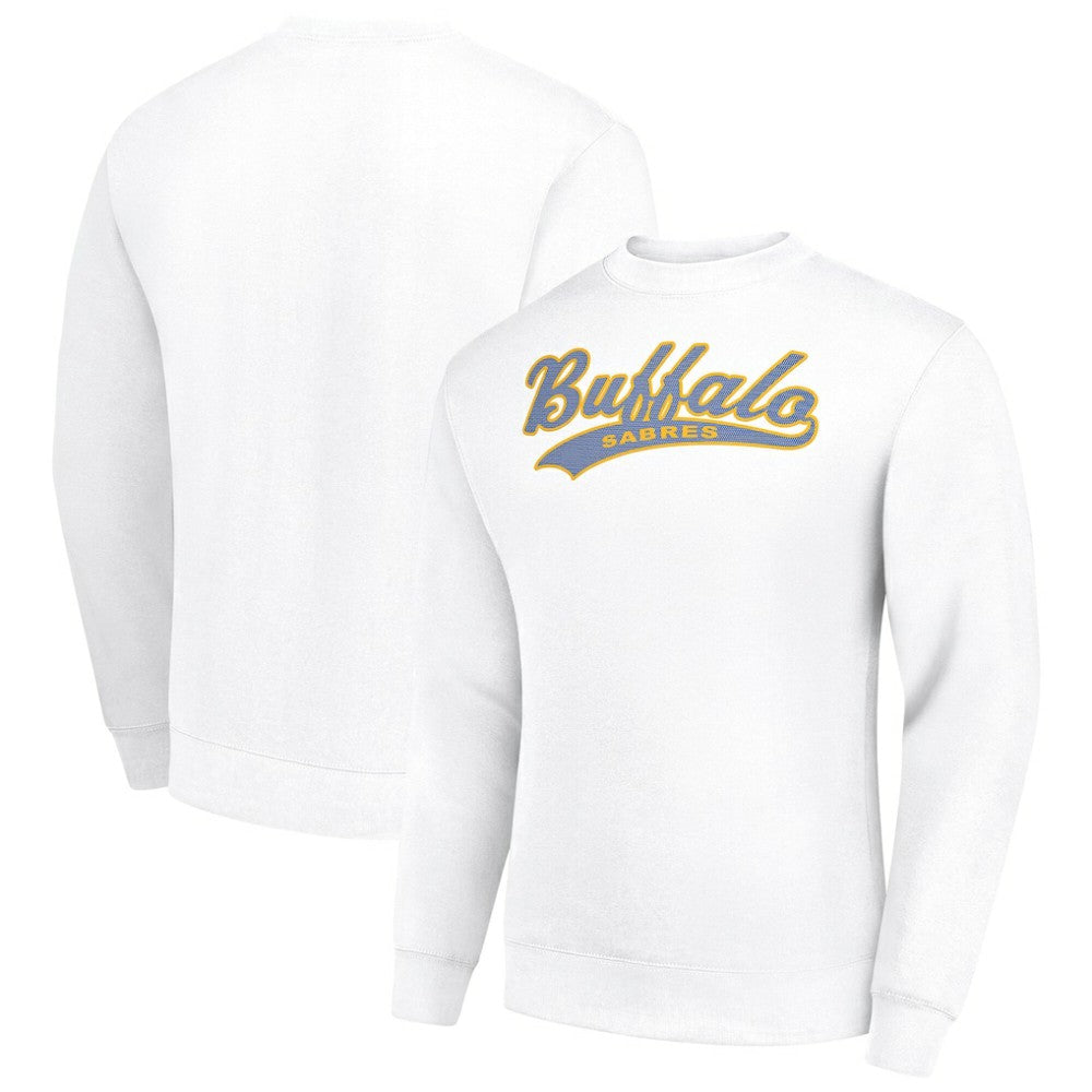 NHL White Buffalo Sabres Starter Tailsweep City Pullover Sweatshirt