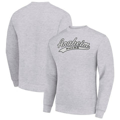 NHL Heather Gray Anaheim Ducks Starter Tailsweep City Pullover Sweatshirt