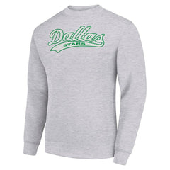NHL Heather Gray Dallas Stars Starter Tailsweep City Pullover Sweatshirt