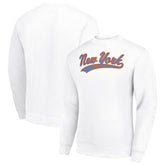 NHL White New York Islanders Starter Tailsweep City Pullover Sweatshirt