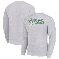 NHL Heather Gray Minnesota Wild Starter Tailsweep City Pullover Sweatshirt