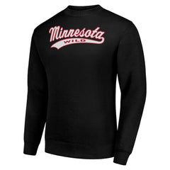 NHL Black Minnesota Wild Starter Tailsweep City Pullover Sweatshirt