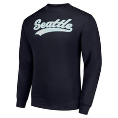 NHL Navy Seattle Kraken Starter Tailsweep City Pullover Sweatshirt
