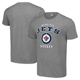 NHL Heather Gray Winnipeg Jets Starter Logo T-Shirt
