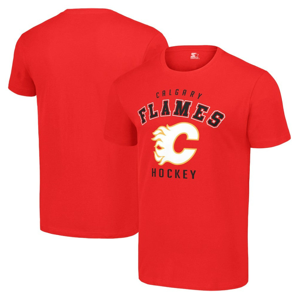 NHL Red Calgary Flames Starter Logo T-Shirt